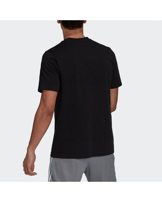 Adidas Black Messi Icon T M Soccer/Football Sports Short Sleeve for men