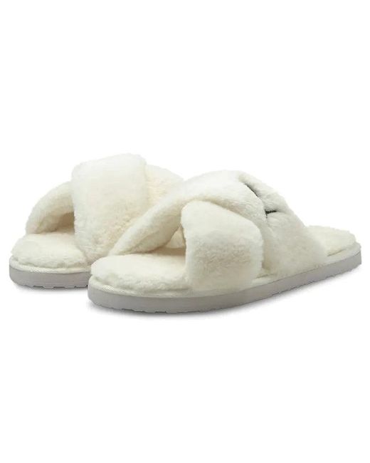 PUMA White (Wmns) Fluff X Strap Slide 'Whisper'