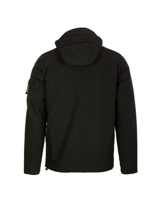 Stone Island Black Panelled Hoody Jacket for men