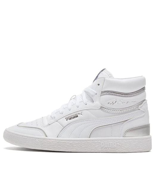 PUMA White (Wmns) Ralph Sampson Mid Metal