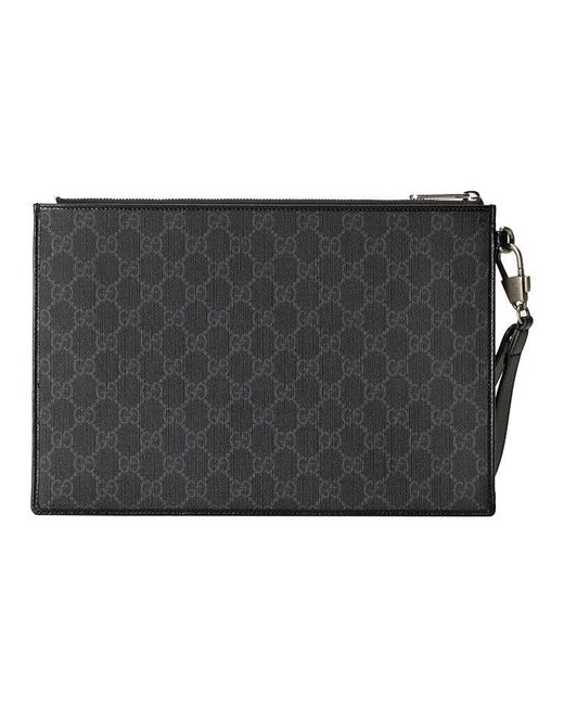 Gucci Black Pouch With Interlocking G for men