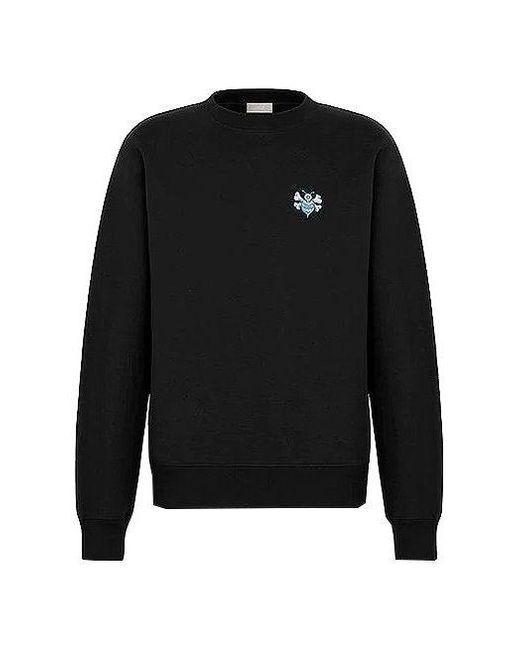 Dior Black And Shawn Stussy Bee Embroidered Oversized Sweatshirt For for men