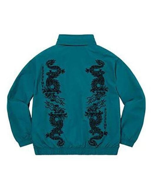 Supreme Dragon Track Jacket in Green for Men | Lyst UK