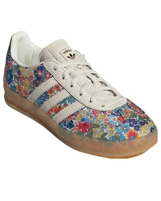Adidas Blue (Wmns) Gazelle Indoor 'Liberty London Floral Embroidery'