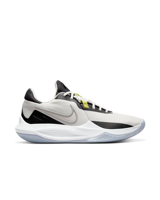 Nike White Precision 6 Basketball Shoes for men