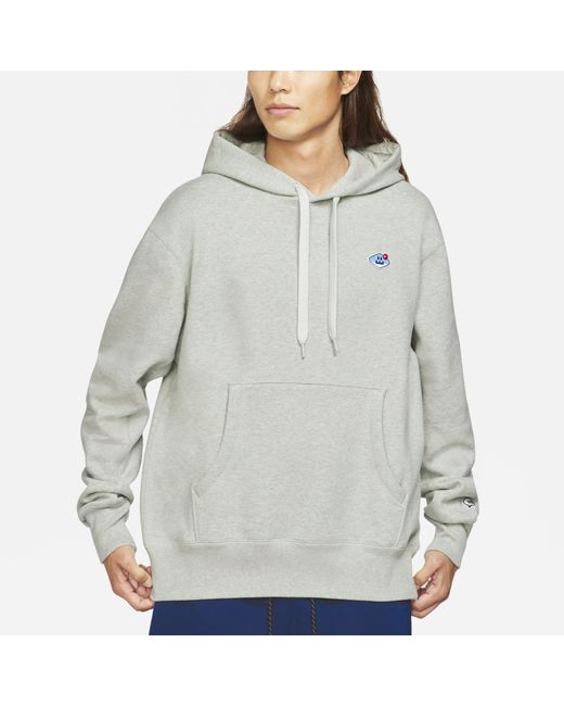 Nike Gray Sportswear Airmoji Logo Printed Casual for men