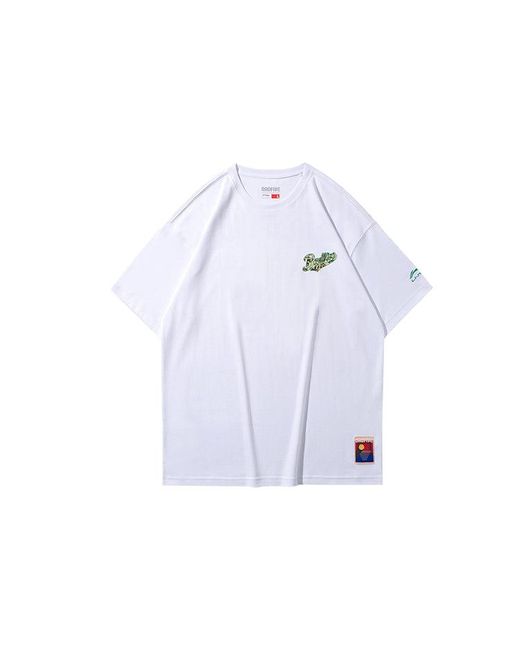 Li-ning Blue Paris Fashion Week Series Subject Element Printing Short Sleeve for men
