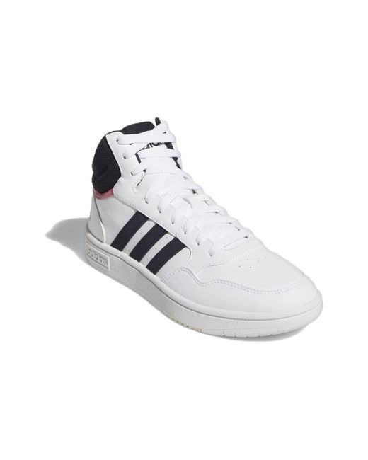 Adidas Blue (Wmns) Hoops 3.0 Mid Classic Shoes Legend Ink'