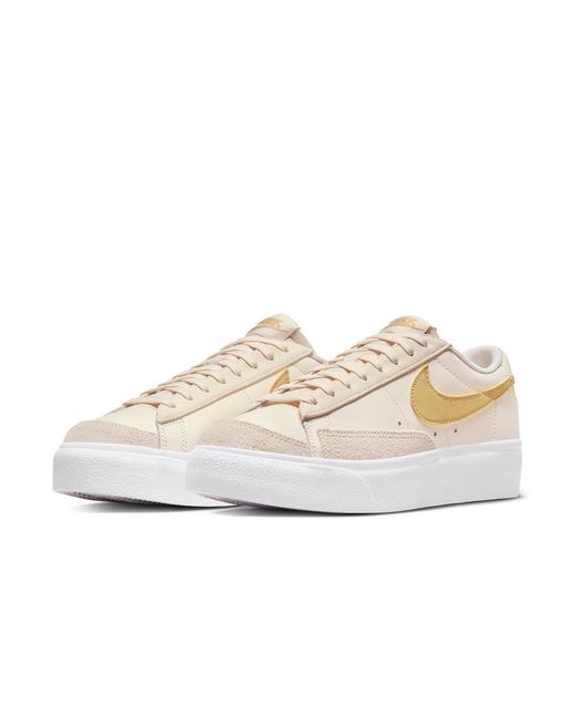 Nike White (Wmns) Blazer Low Platform 'Pale Ivory Saturn'