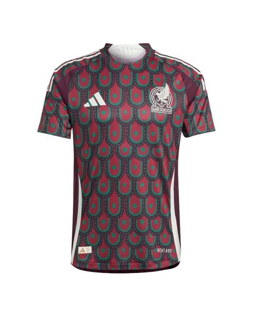 Adidas Red Mexico 24 Home Authentic Soccer Jersey Asia Sizing 'Multi-Color' for men