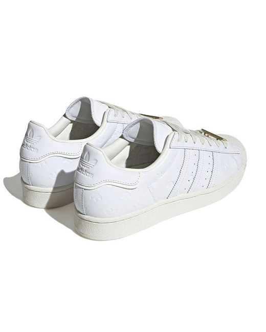 Adidas White Originals Superstar Shoes 'Cloud Off' for men