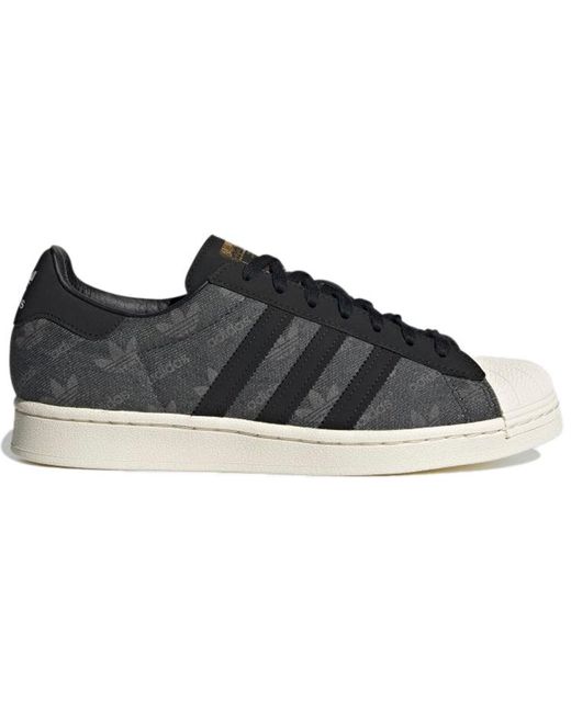 Adidas Black X Atmos Superstar 'Denim Pack for men