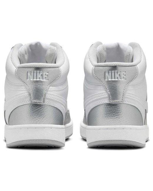 Nike White (Wmns) Court Vision Mid