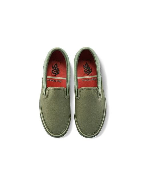 Vans Green Nigel Cabourn X Og Classic Slip-On Lx 'Usmc Army Mix' for men