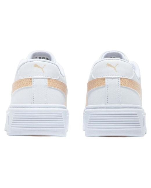 PUMA White (Wmns) Smash Platform V3