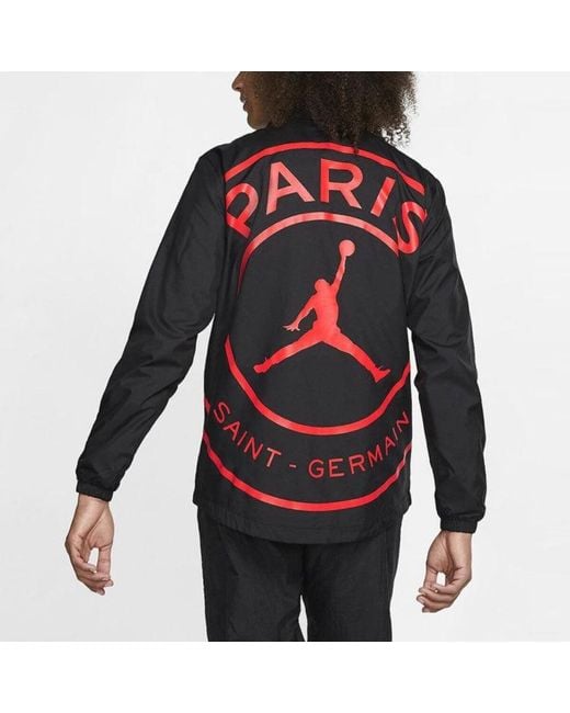 Nike Black X Paris Saint-Germain Casual Sport Jacket for men