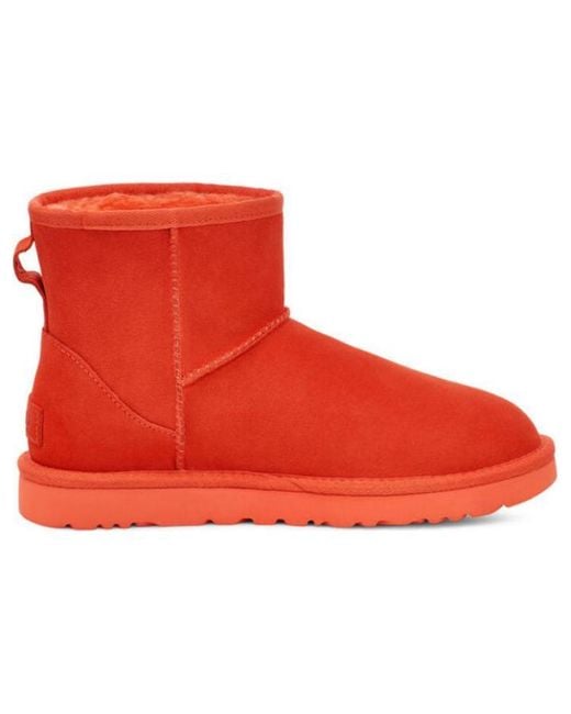 Ugg Red (Wmns) Classic Mini Ii Boot Side Logo