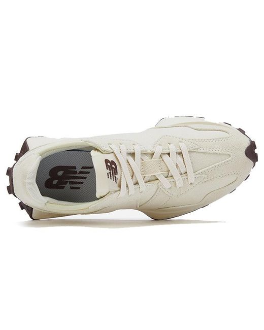 New Balance White 327