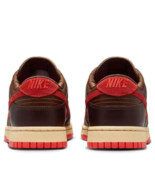 Nike Red Dunk Low Retro 'Cacao Wow Picante' for men