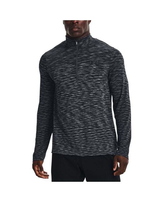 Under Armour Blue Seamless 1/2 Zip Top for men