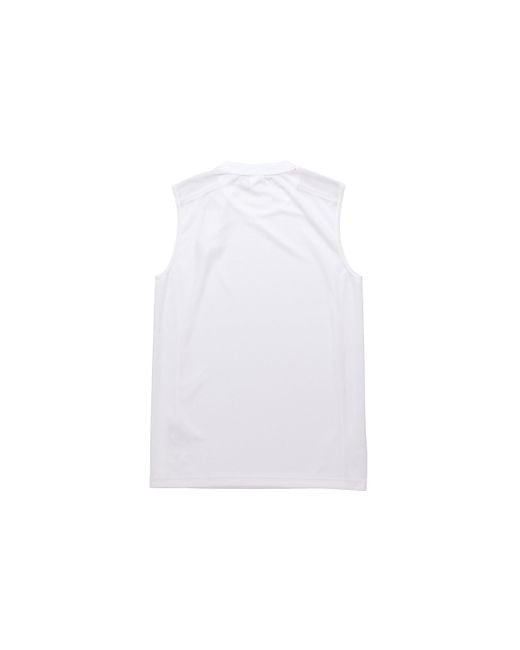 Adidas White All World Sl Basketball Sports Vest for men