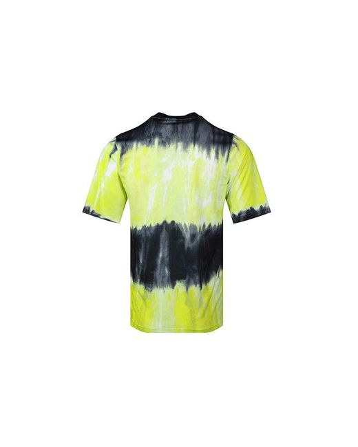 Nike Yellow Training Sports Jersey Round Neck Loose Short Sleeve for men