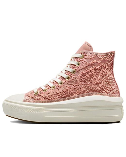 Converse Pink (Wmns) Chuck Taylor All Star Move Platform High 'Daisy Cord'