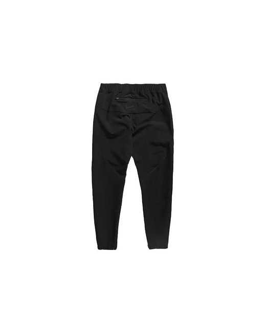 Nike Black X Fear Of God Crossover Solid Color Slim Fit Sports Pants for men