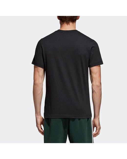 Adidas Black Originals Trefoil Tee Casual Sports Short Sleeve for men