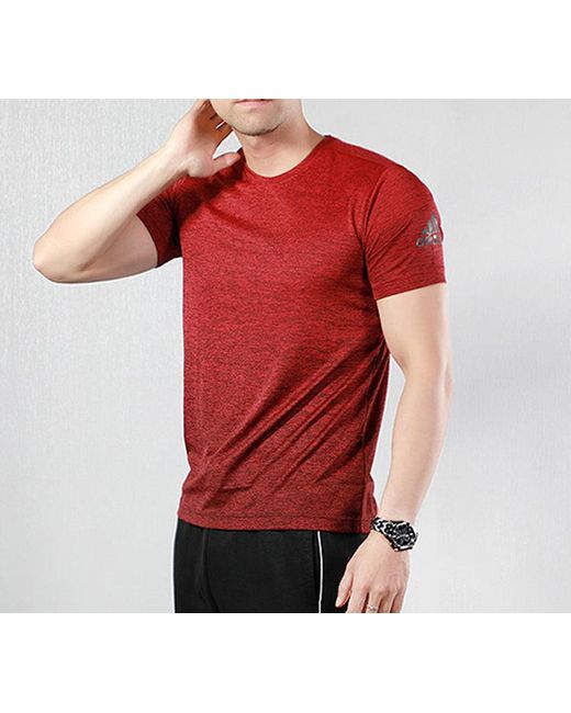 Adidas Red Training Sports Short-Sleevetee for men