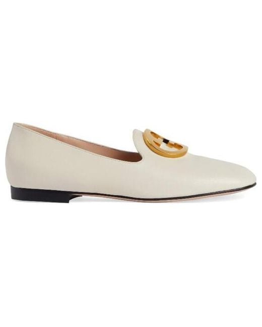 Gucci Metallic (Wmns) Logo Plaque Loafers
