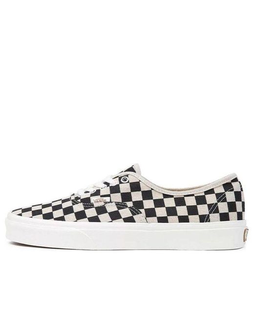 Vans White Authentic Classic Casual Skateboarding Shoes for men