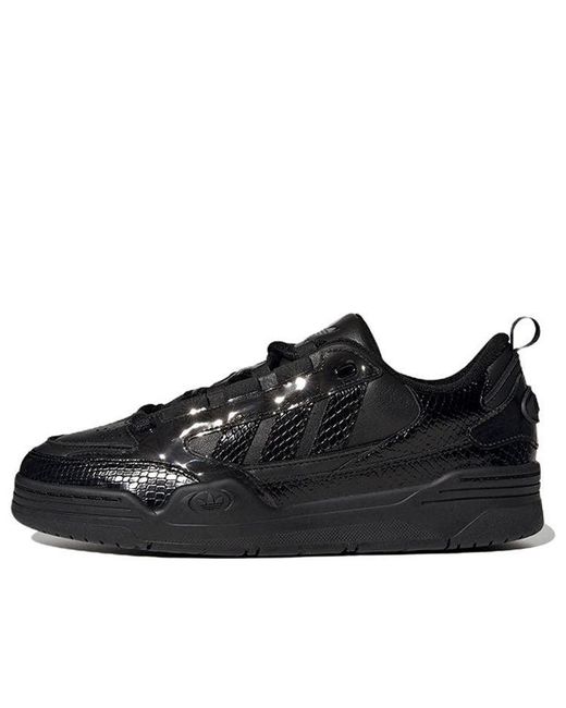 Adidas Black Adi2000 Snakeskin Shoes 'Core' for men