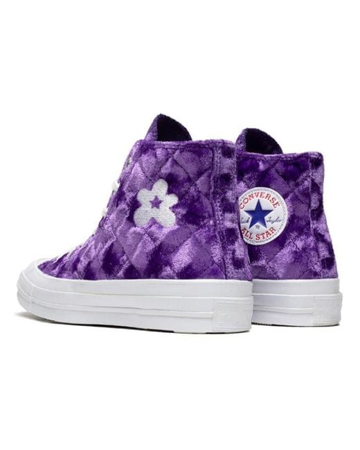 Converse Purple Golf Le Fleur X Chuck 70 Hi 'Quilted Velvet Tillandsia' for men