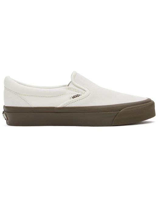 Vans White Slip-On Reissue 98 'Marshmallow Gum' for men