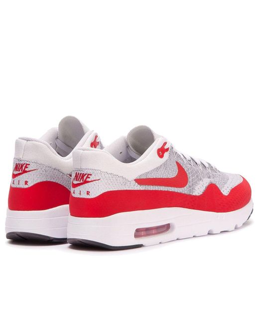 Nike White Air Max 1 Ultra Flyknit University' for men