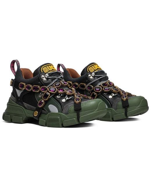 Gucci Green (Wmns) Flashtrek Crystals
