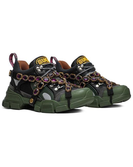 Gucci Green (Wmns) Flashtrek Crystals