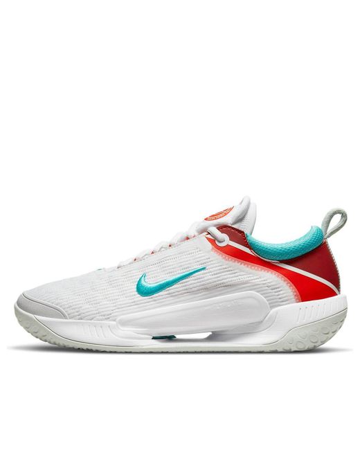Nike White Zoom Court Next Hard Court Tennis Shoes for men