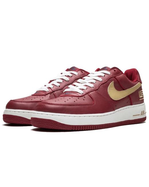 Nike Red Air Force 1 Low 'Lebron James' for men