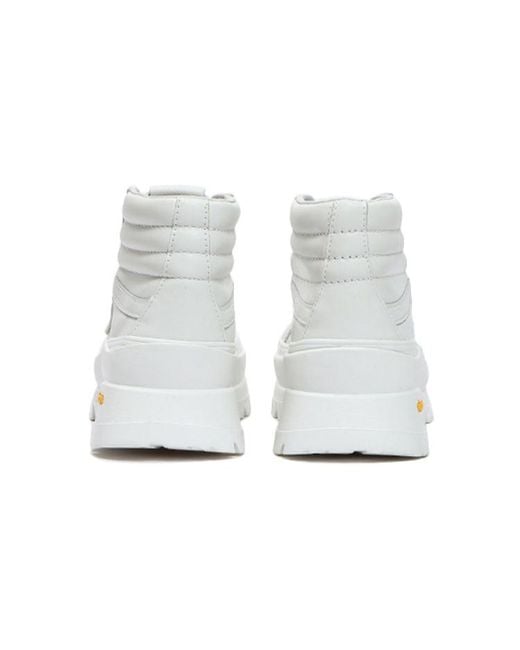 Vans White Virbram X Sk8-Hi Lx Wear-Resistant Non-Slip Casual Skateboarding Shoes for men