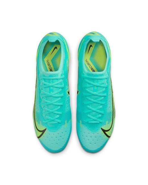 Nike Green Mercurial Vapor 14 Elite Hg for men