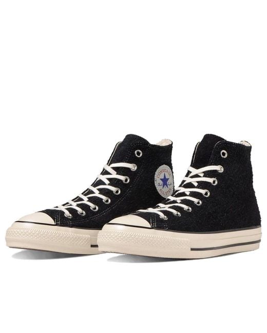 Converse Black Suede All Star Us Hi for men