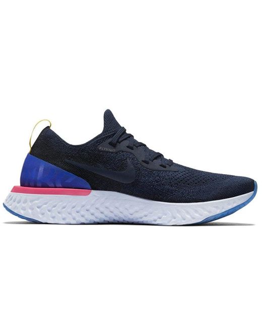 Nike Blue Epic React Flyknit 'College' for men