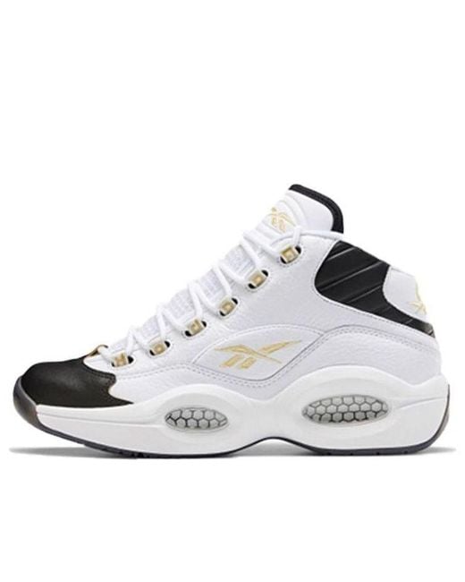 Reebok White Question Mid 'Respect My Shine' for men