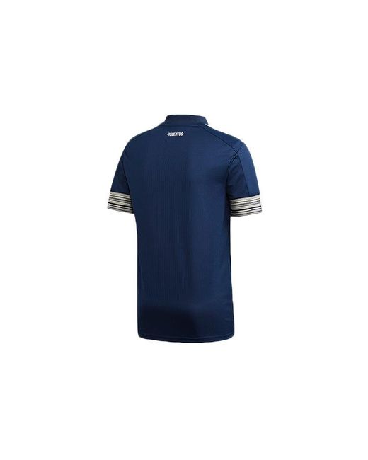 Adidas Blue Juve A Jsy Juventus Away Fan Edition V Neck Sports Jersey for men