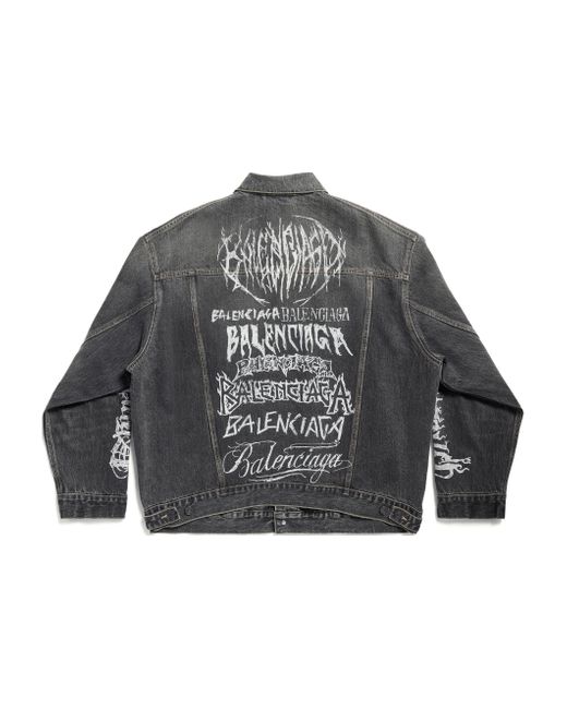 Balenciaga Gray Crypto Large Fit Jacket 'Light' for men