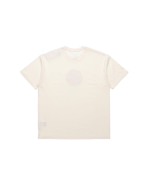 Nike White Basketball Loose Sports Round Neck Short Sleeve Creamy for men