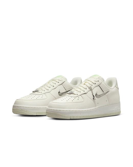 Nike White (Wmns) Air Force 1 '07 Se Next Nature 'Sail Liquid Metal'