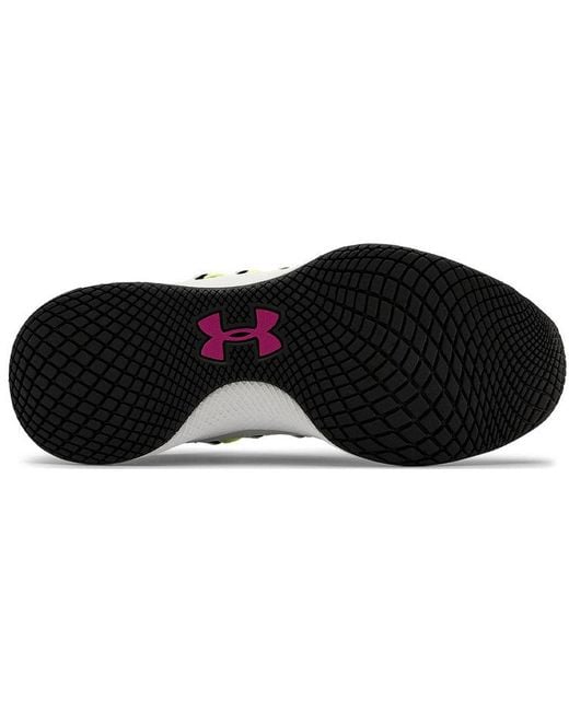 Under Armour White (Wmns) Charged Breathe Lace Sports Shoes